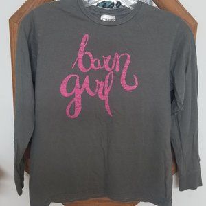Stirrups Long Sleeve tee Barn Girl youth Medium